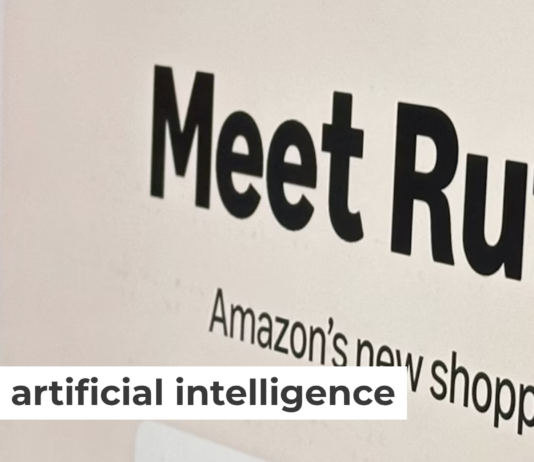 Amazon’s AI shopping assistant, Rufus, on a computer monitor on Dec. 1, 2024, in New York. Company apps, including Rufus, may make it easier to shop, but consumers might balk at giving up too much of the shopping experience. AP Photo/Peter Morgan